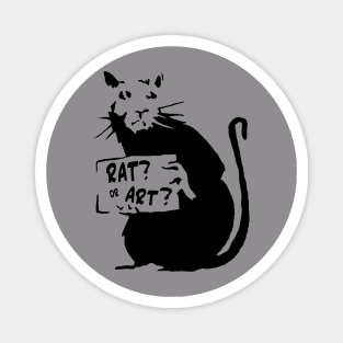 Banksy Graffiti Rat Art Stencil Magnet